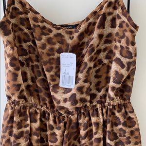 NWT LEOPARD maxi dress size small